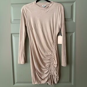 Elegant Ruched Long Sleeve Dress